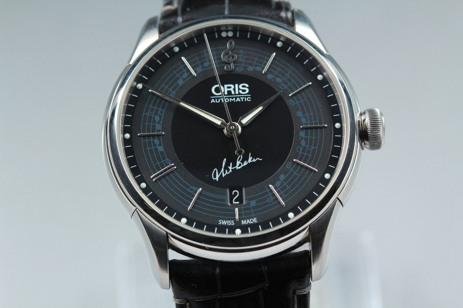 Oris Chet Baker Limited Edition 7591-84 Automatic Black Men's Watch 40mm Exc+5