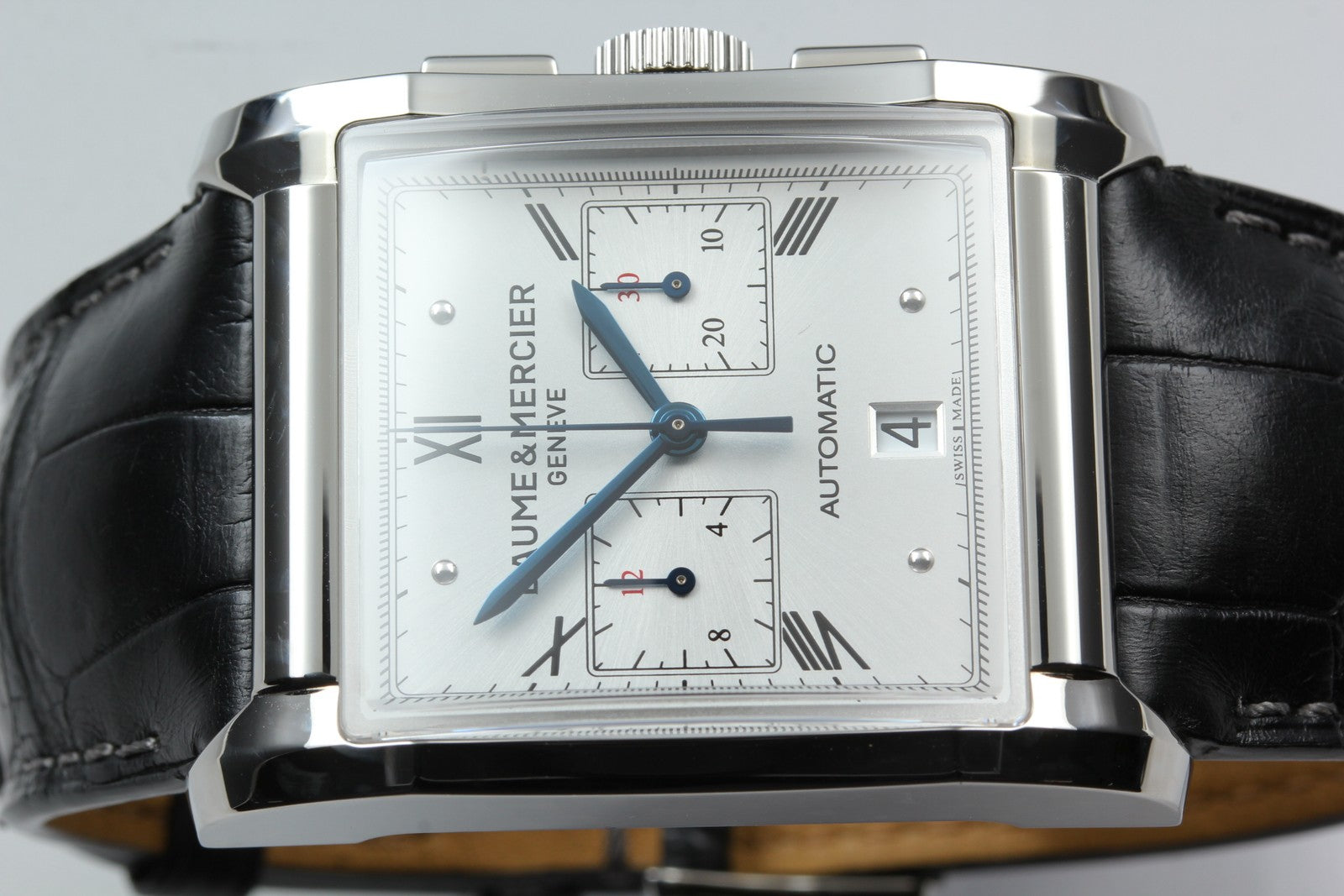 N MINT*Box BAUME&MERCIER Hampton 65699 Automatic Silver Men's Watch 34mm JAPAN