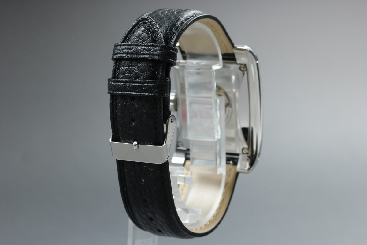 ORIS Miles Rectangular 7528 Day Date Silver Black 33mm Automatic Men's Watch