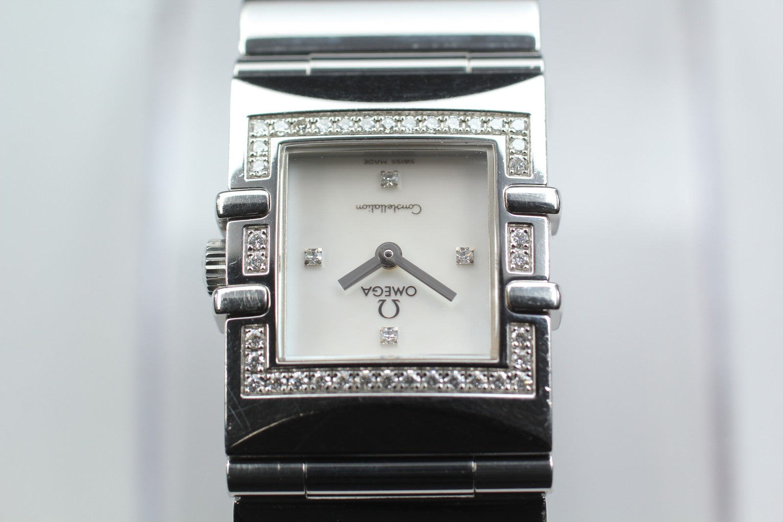 OMEGA Constellation QUADRA 1528.36 1376 Diamond Bezel Women's Quartz Watch