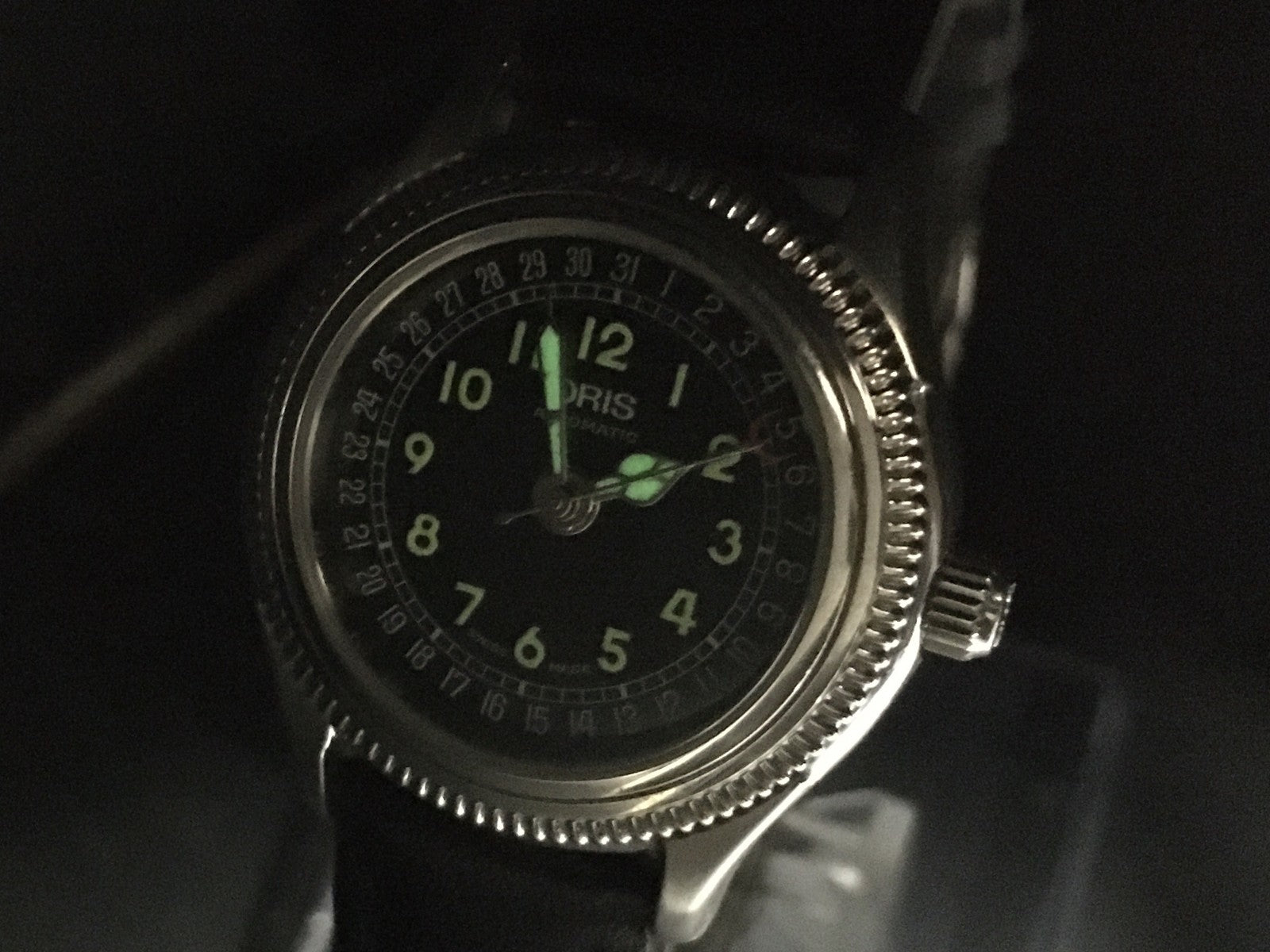 ORIS Pointer Date 7472 Black Dial Automatic Date Women's Watch 28mm JAPAN Exc+5