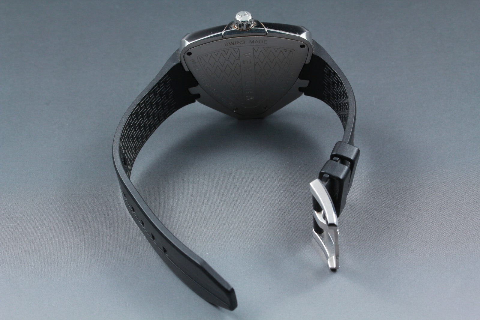 New Batt Hamilton Ventura Elvis80 H245510 Black Date Quartz Men's Watch 41mm JP