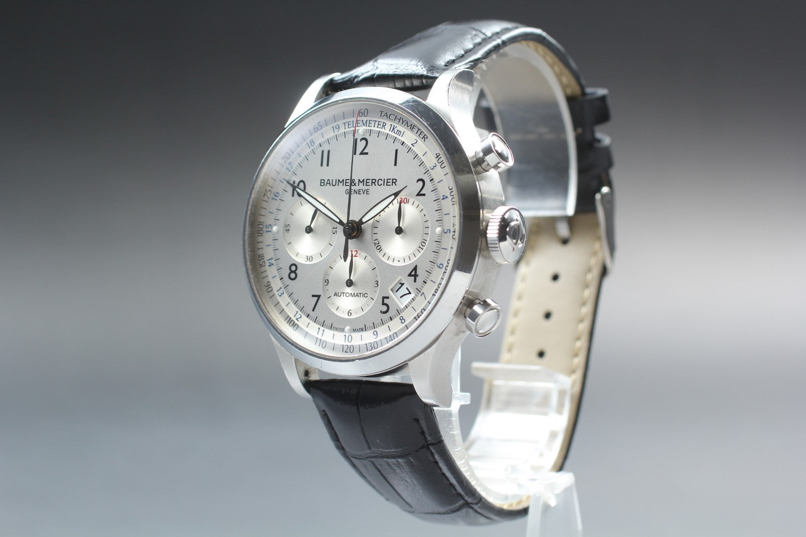 BAUME&MERCIER Capeland 65716 Automatic Chronograph Date Men's Watch 44mm Exc+5