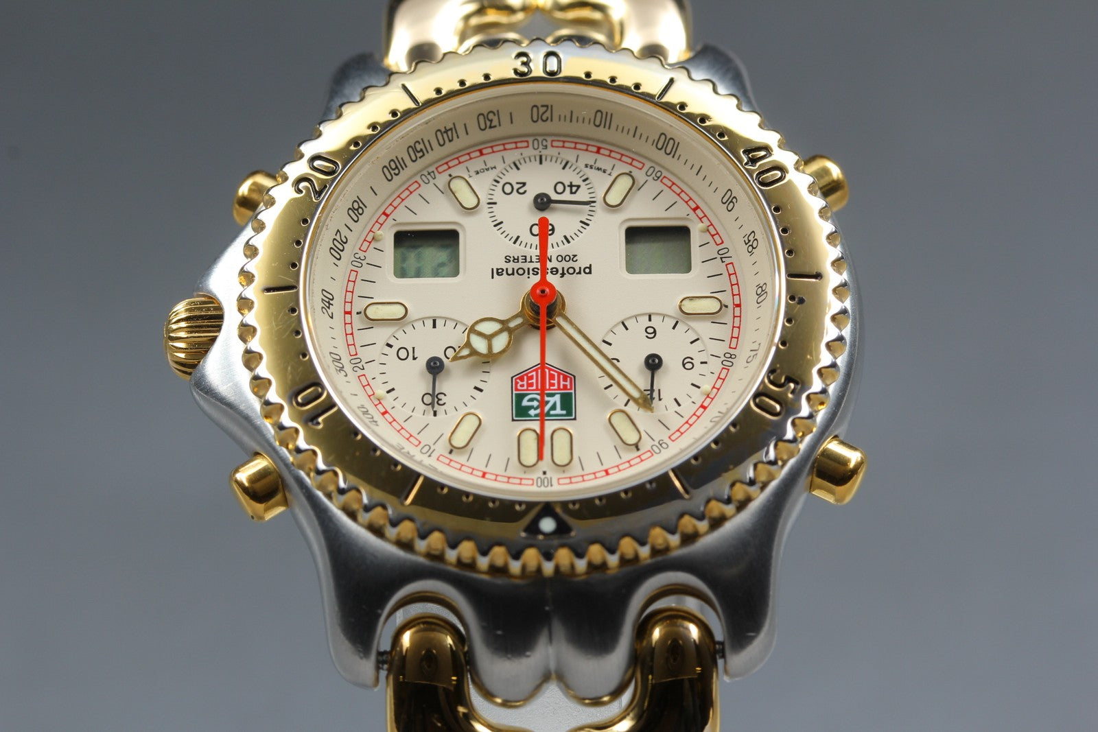 Vintage TAG HEUER SEL.s/el CG1123-0 Professional Quartz Chronograph Men's Watch