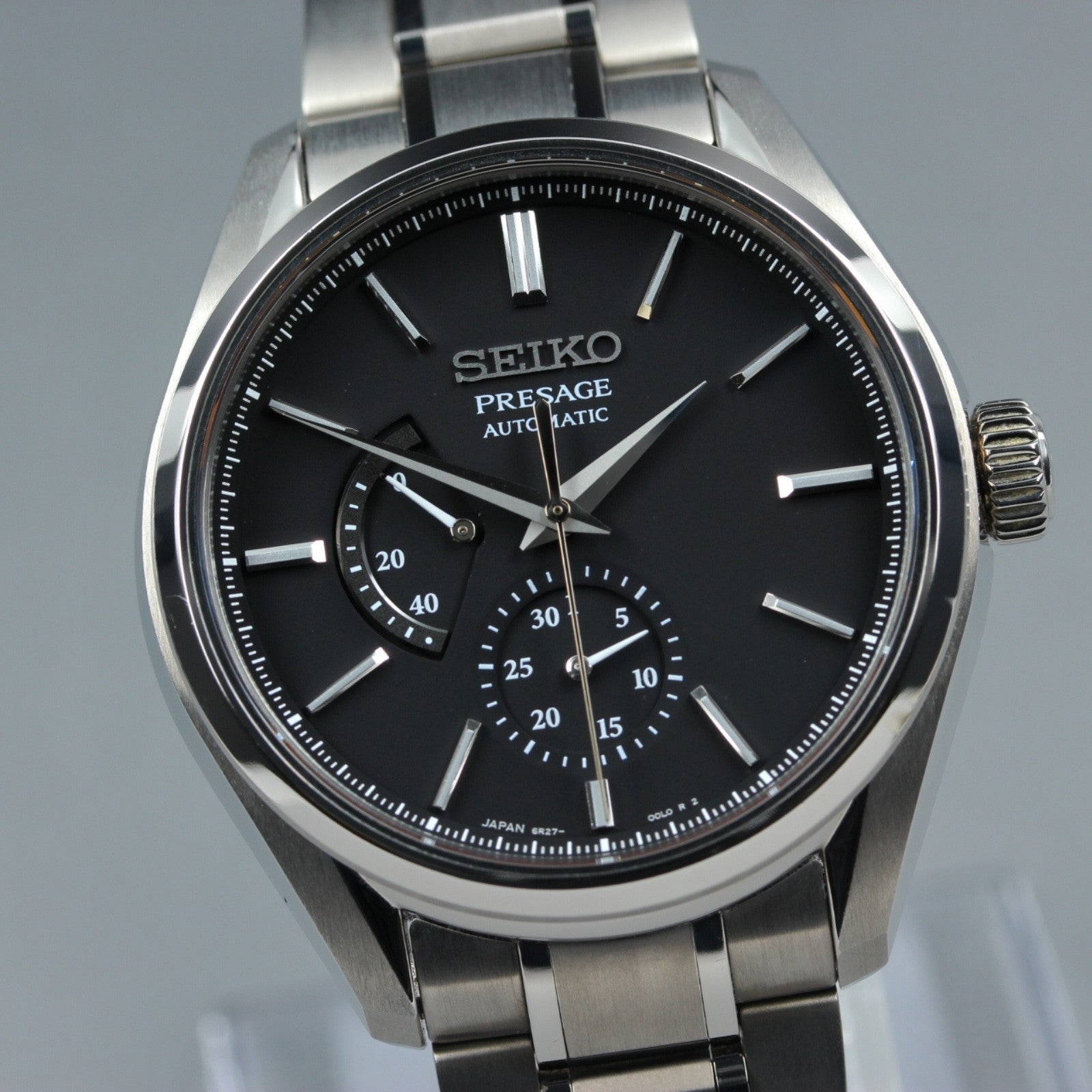 SEIKO Presage 6R27-00H0 SARW041 Black Automatic Date Men's Watch 40mm JAPAN