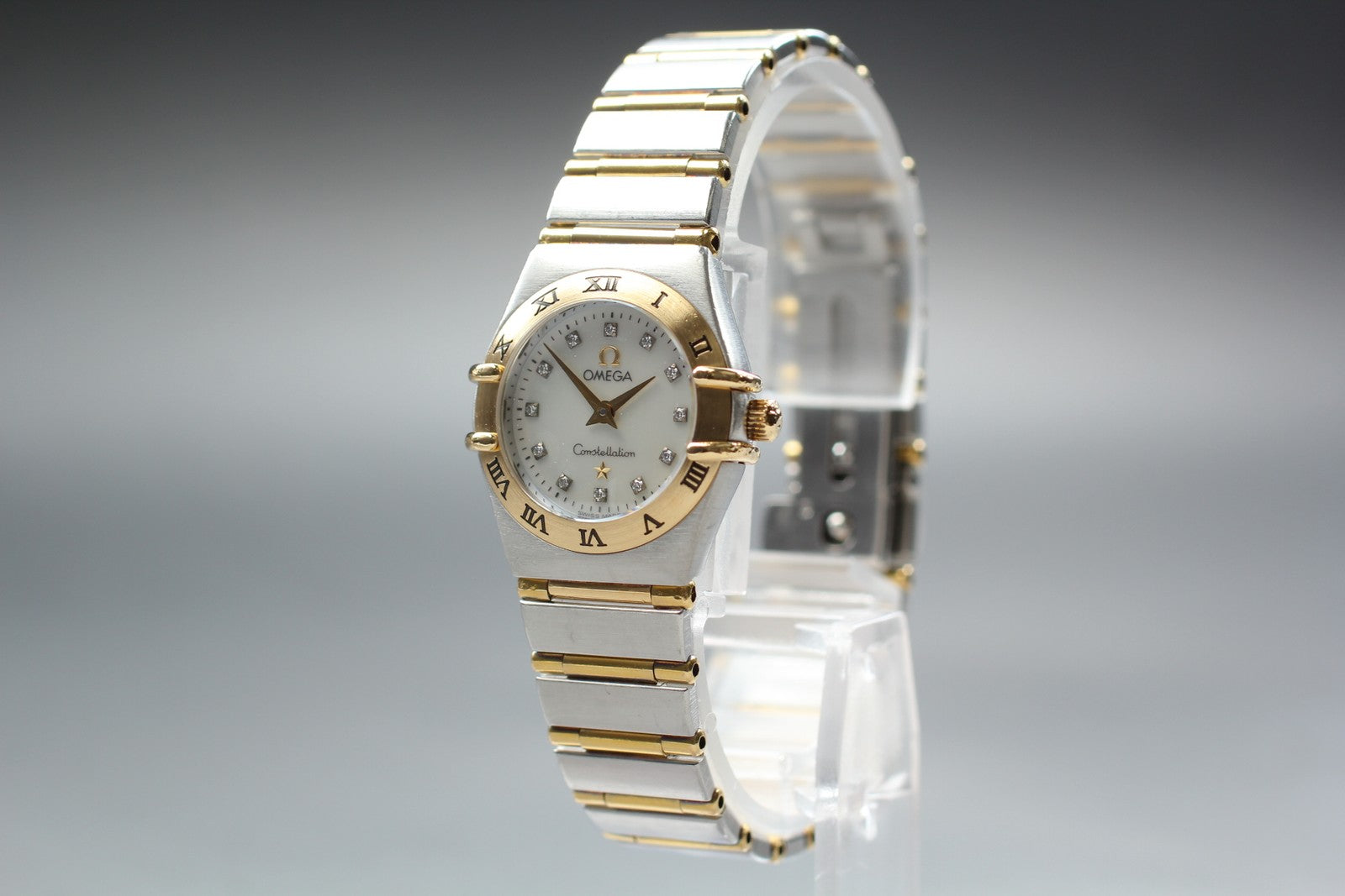 OMEGA Constellation Mini 795.1203 12P Diamond 22mm Gold Quartz Women's Watch