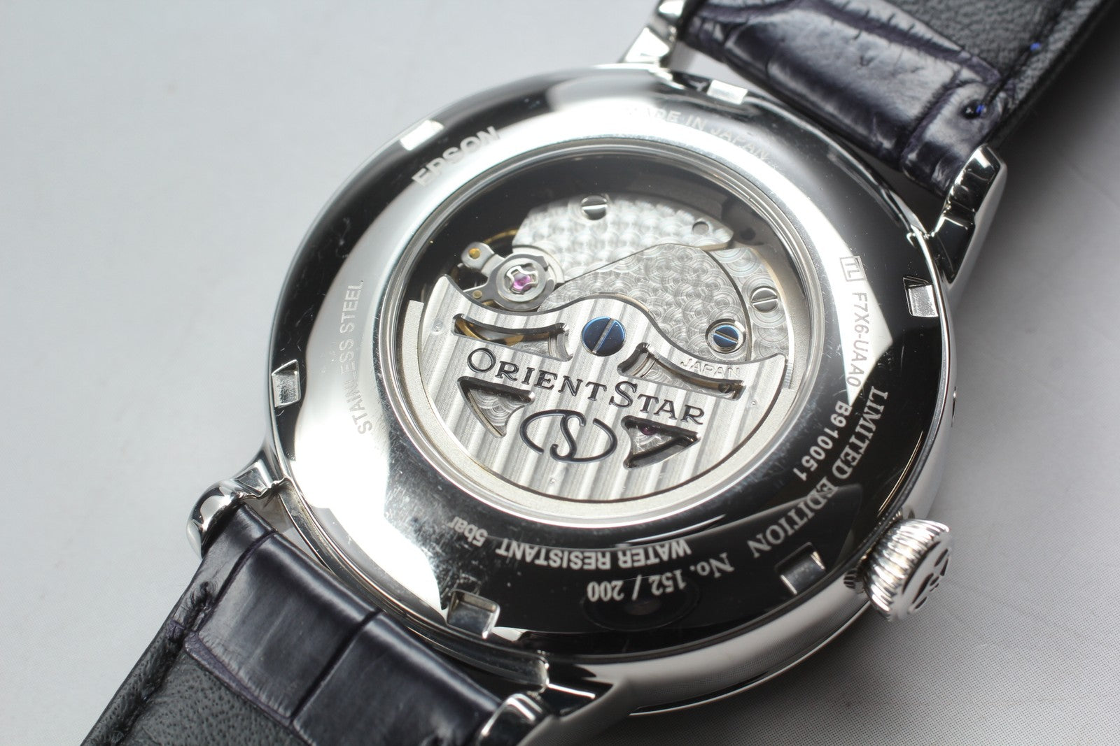 Exc+5 Box Orient Star Mechanical Moonphase F7X6-UAA0 Automatic Blue Men's Watch