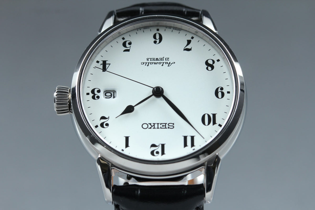 SEIKO Presage 6R15-02Z0 SARX027 AT Enamel Dial White Black 38mm Mens Watch JAPAN