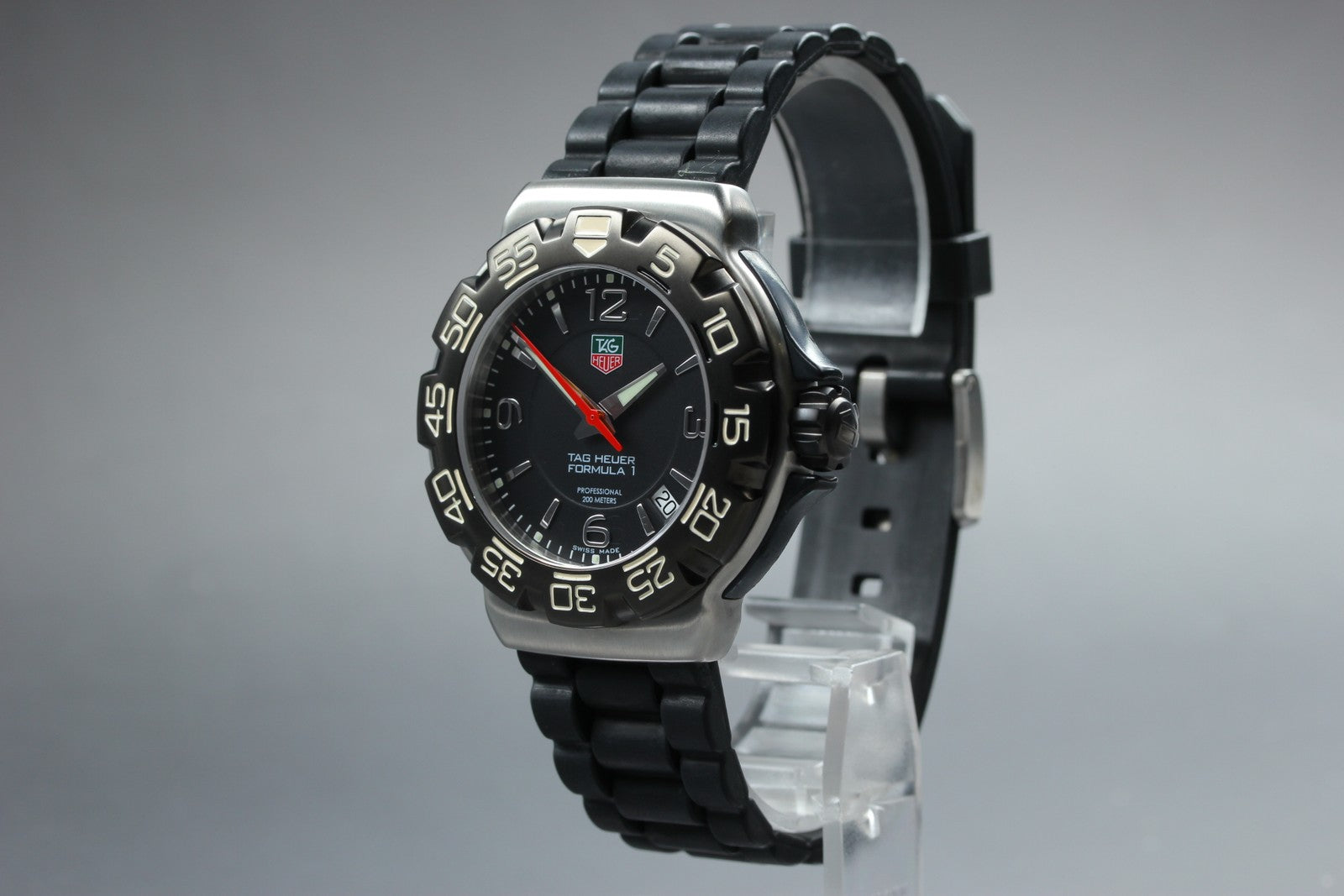 New Batt TAG HEUER Formula 1 WAC1110-0 Quartz Black Men's Watch 40mm JAPAN Box