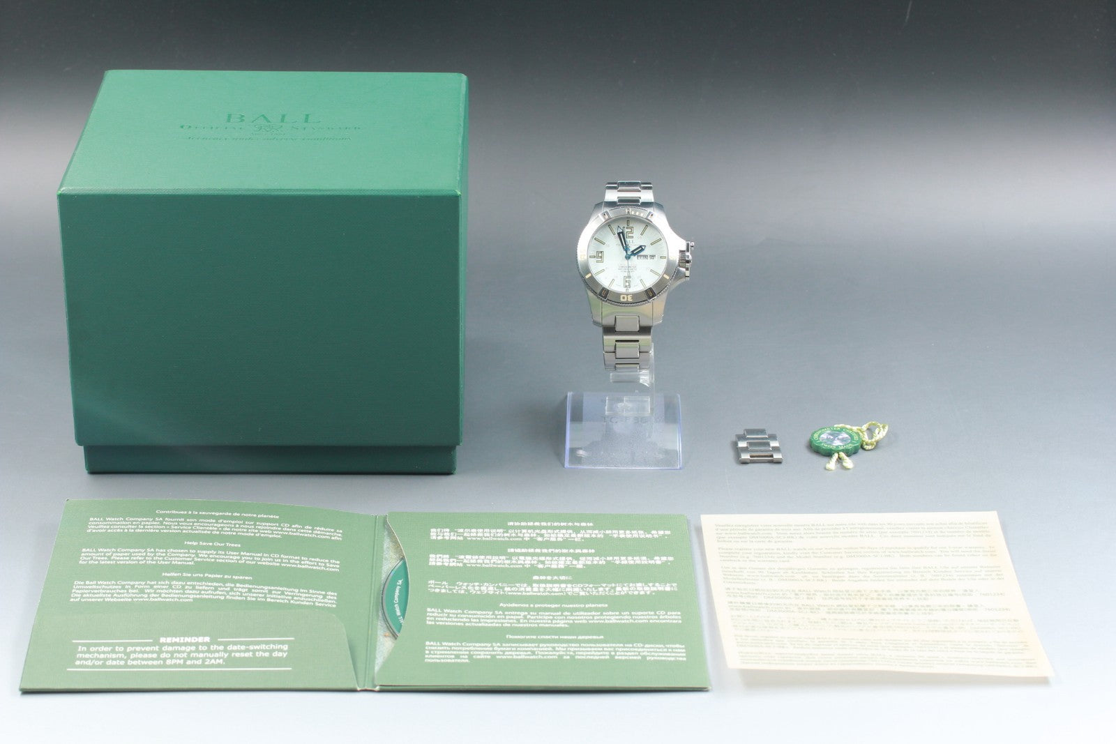 Exc+5*Box BALL Engineer Hydrocarbon Spacemaster DM2036A Automatic Men's Watch