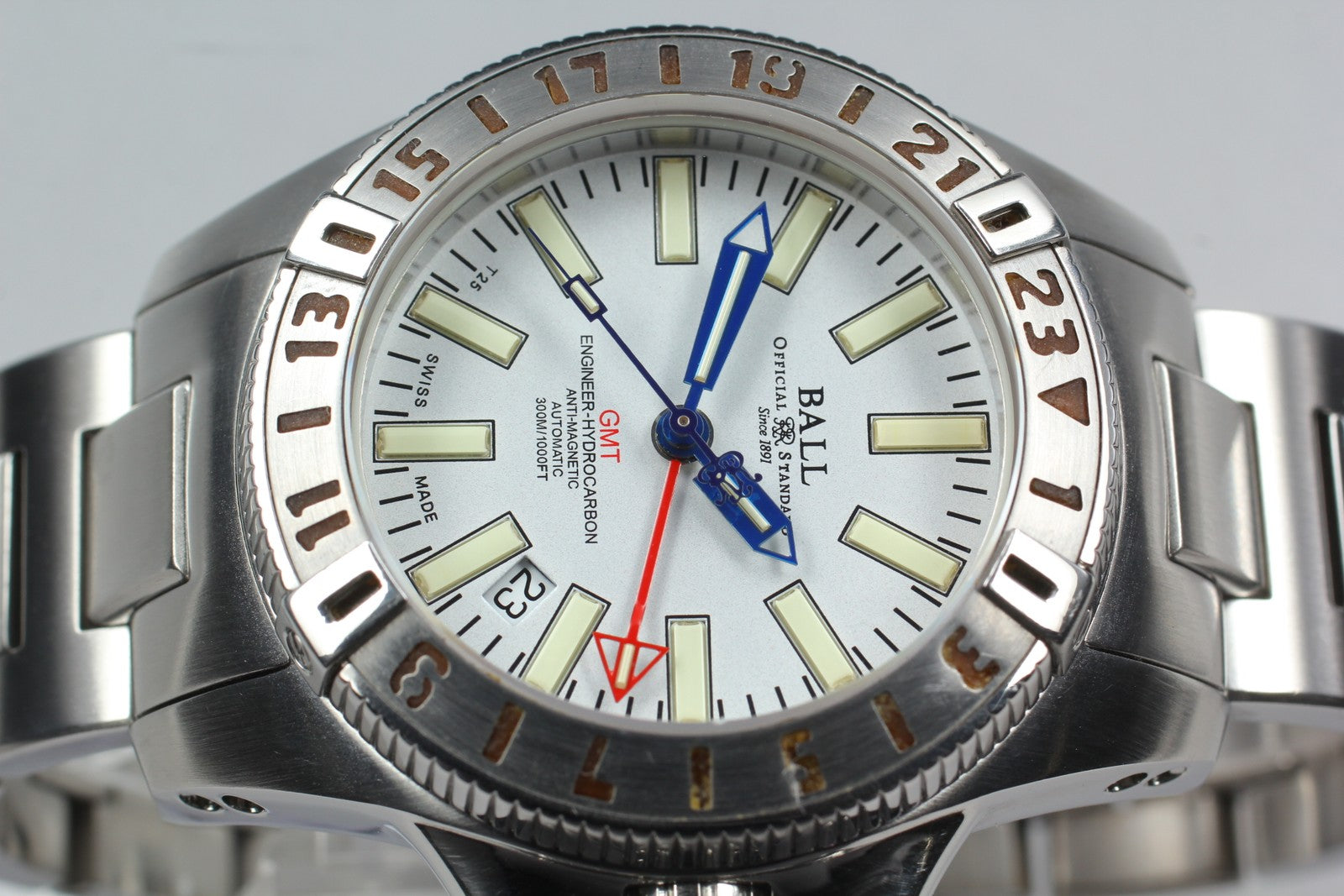 overhauled BALLWATCH Engineer Hydrocarbon DG1016A GMT Automatic Men's Watch JP