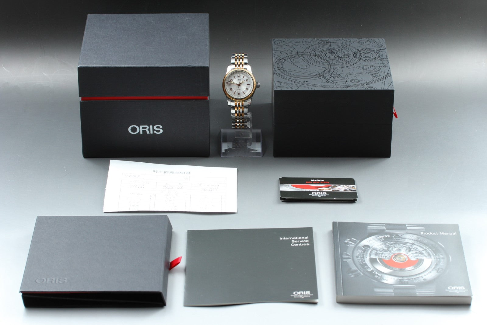ORIS Big Crown Pointer Date 7628-43 Automatic Silver Men's Watch 39mm JAPAN Box