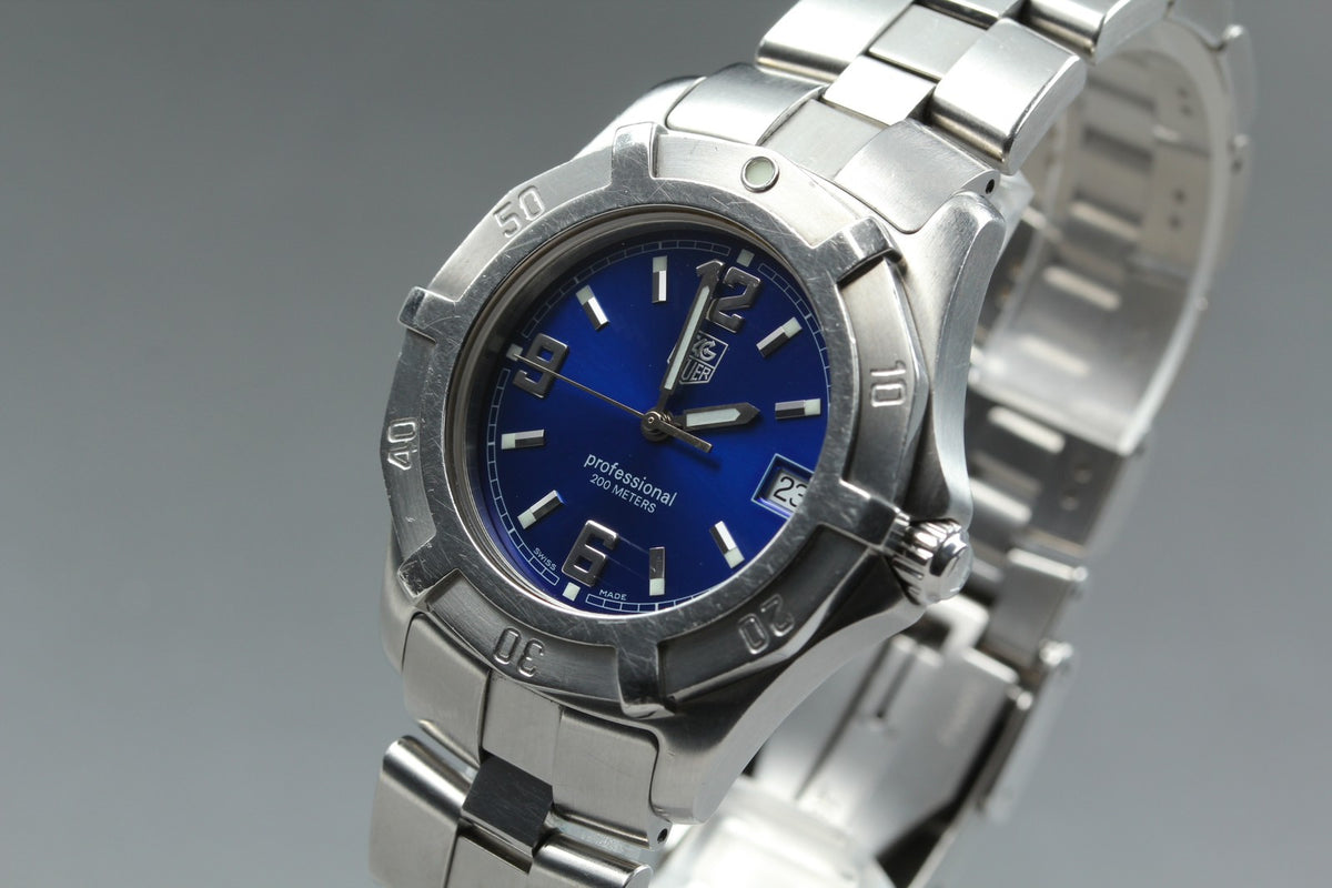 New Batt TAG HEUER Exclusive 2000 WN1112 Quartz Blue Dial Watch 39mm JAPAN Box