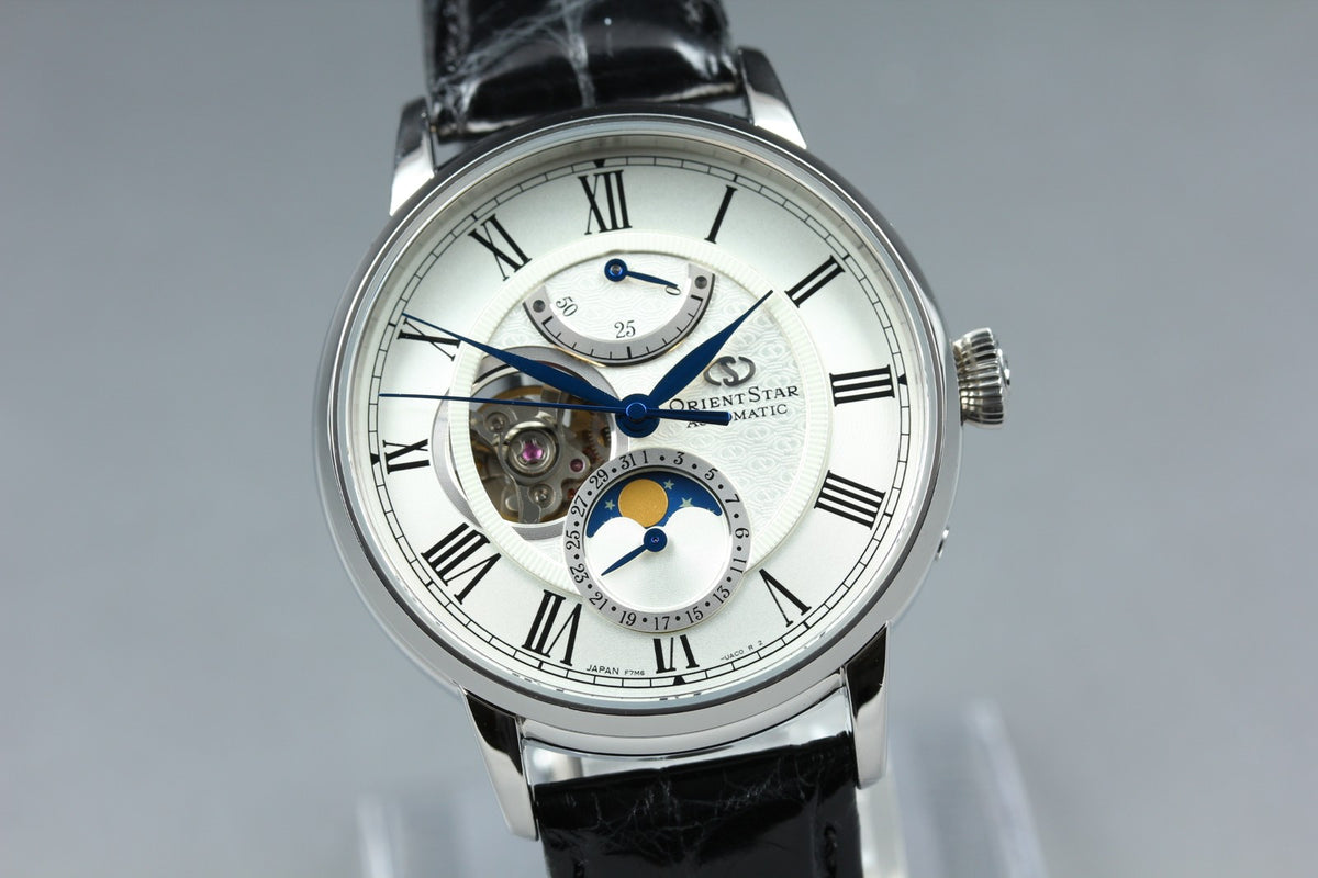 ORIENT STAR Mechanical Moon Phase F7M6-UAB0 40mm Automatic Men's Watch JAPAN