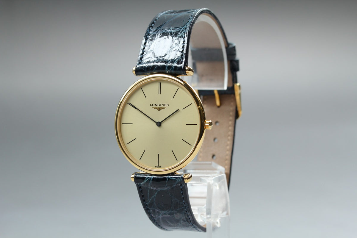 LONGINES La Grande Classique L4.635.2 Quartz Gold Women's Watch 33mm JAPAN Box