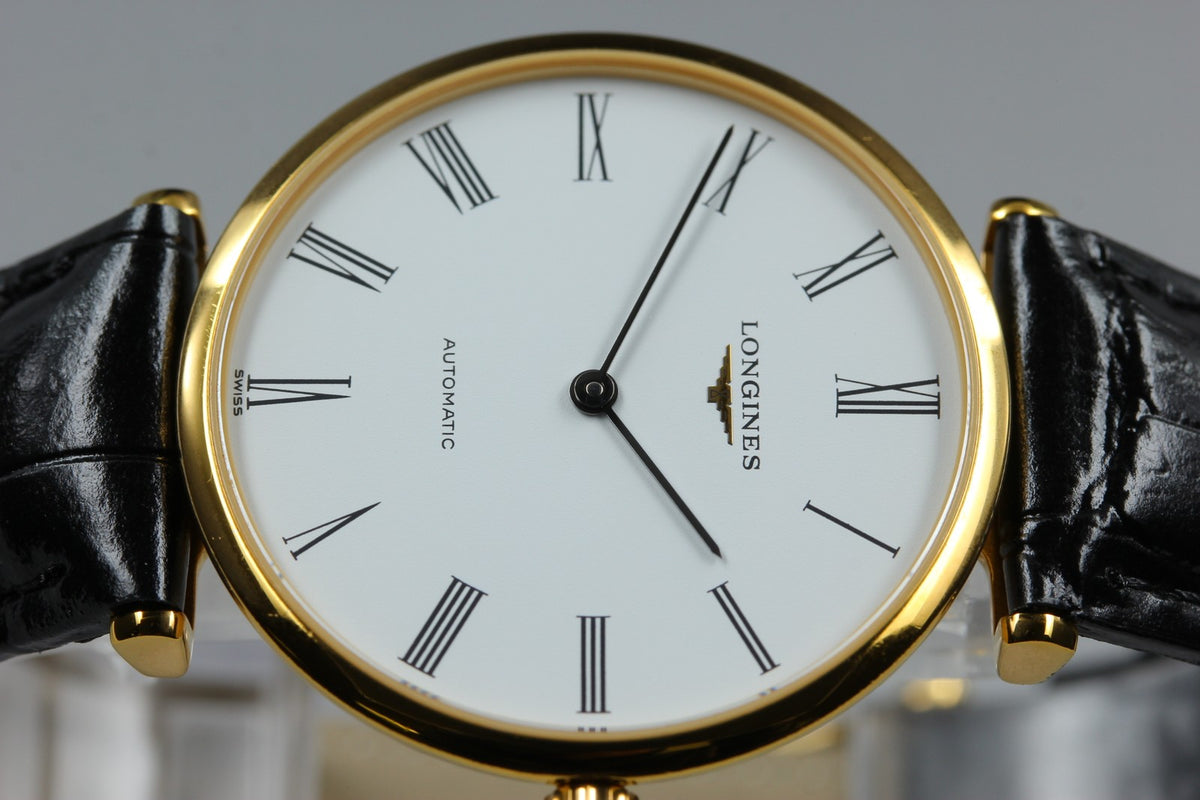 LONGINES La Grande Classique L4.708.2 Automatic White Men's Watch 34mm JAPAN