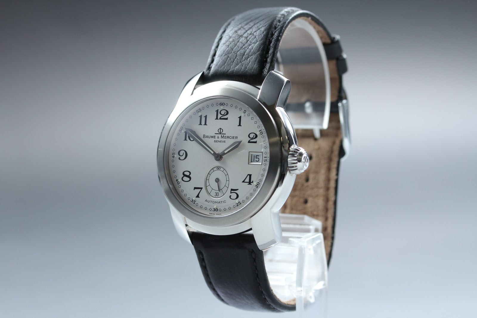 Baume & Mercier Capeland MV045221 Men's Silver Automatic Date Watch 39mm Exc+5