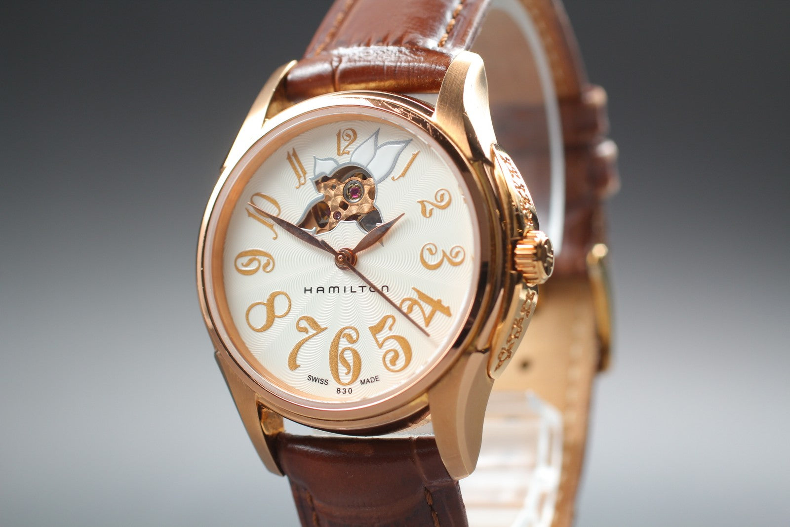 Exc+5*Box Hamilton Jazzmaster H323451 White Automatic Women's Watch 34mm JAPAN