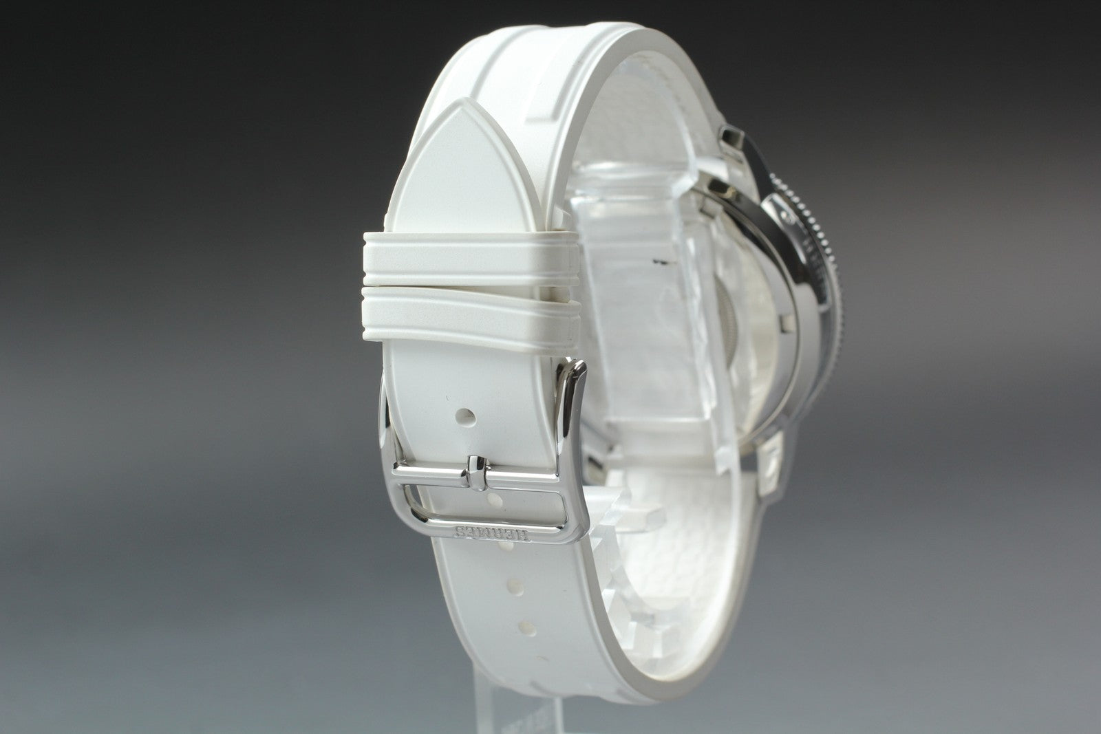 New Batt HERMES Clipper CP2.430 Quartz White Chronograph Men’s Watch 36mm JP Box