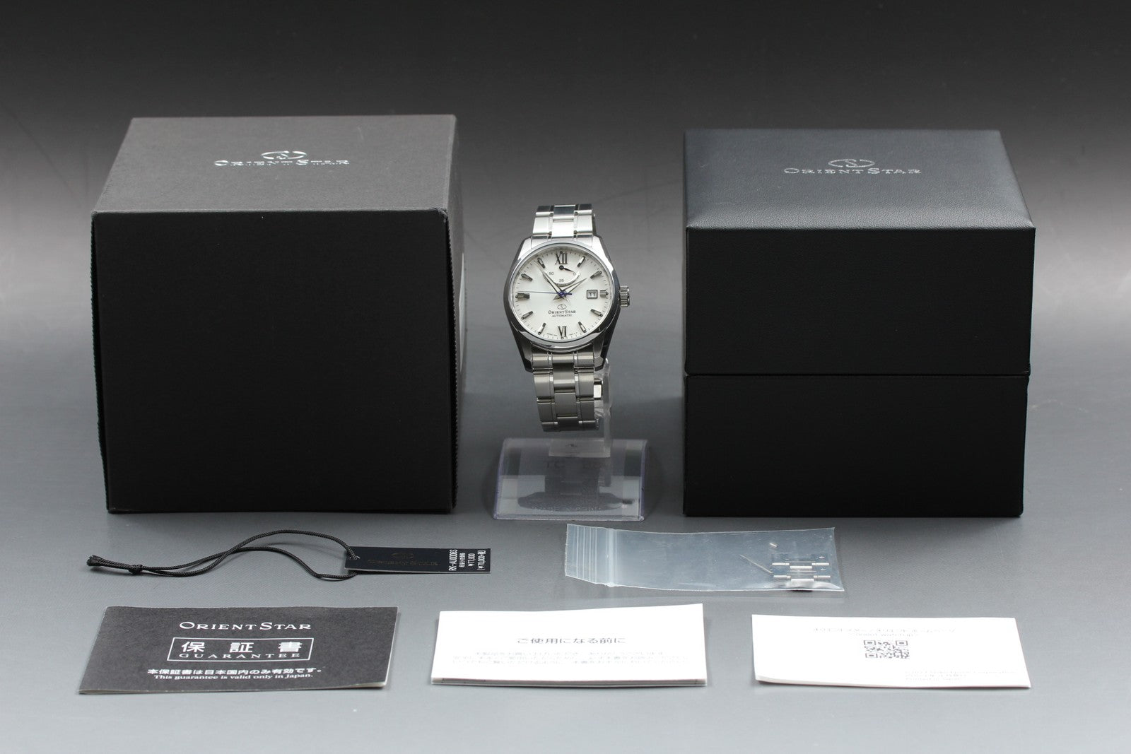 N MINT*Box Orient Star F6N4-UAD0 Power Reserve White Automatic Men's 38mm JAPAN