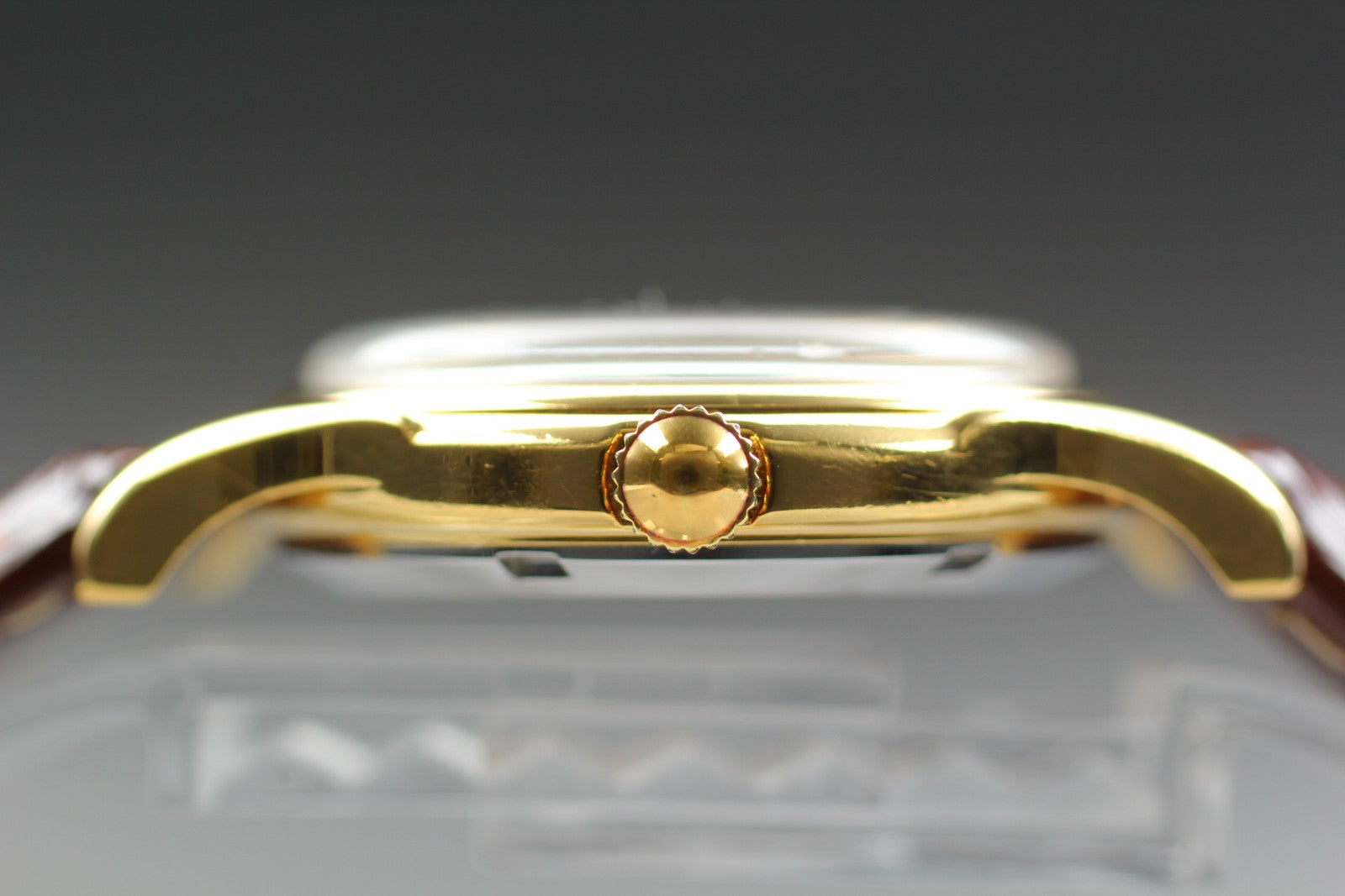 Vintage ORIS 7317 Automatic Date Gold Men's Watch 33mm JAPAN