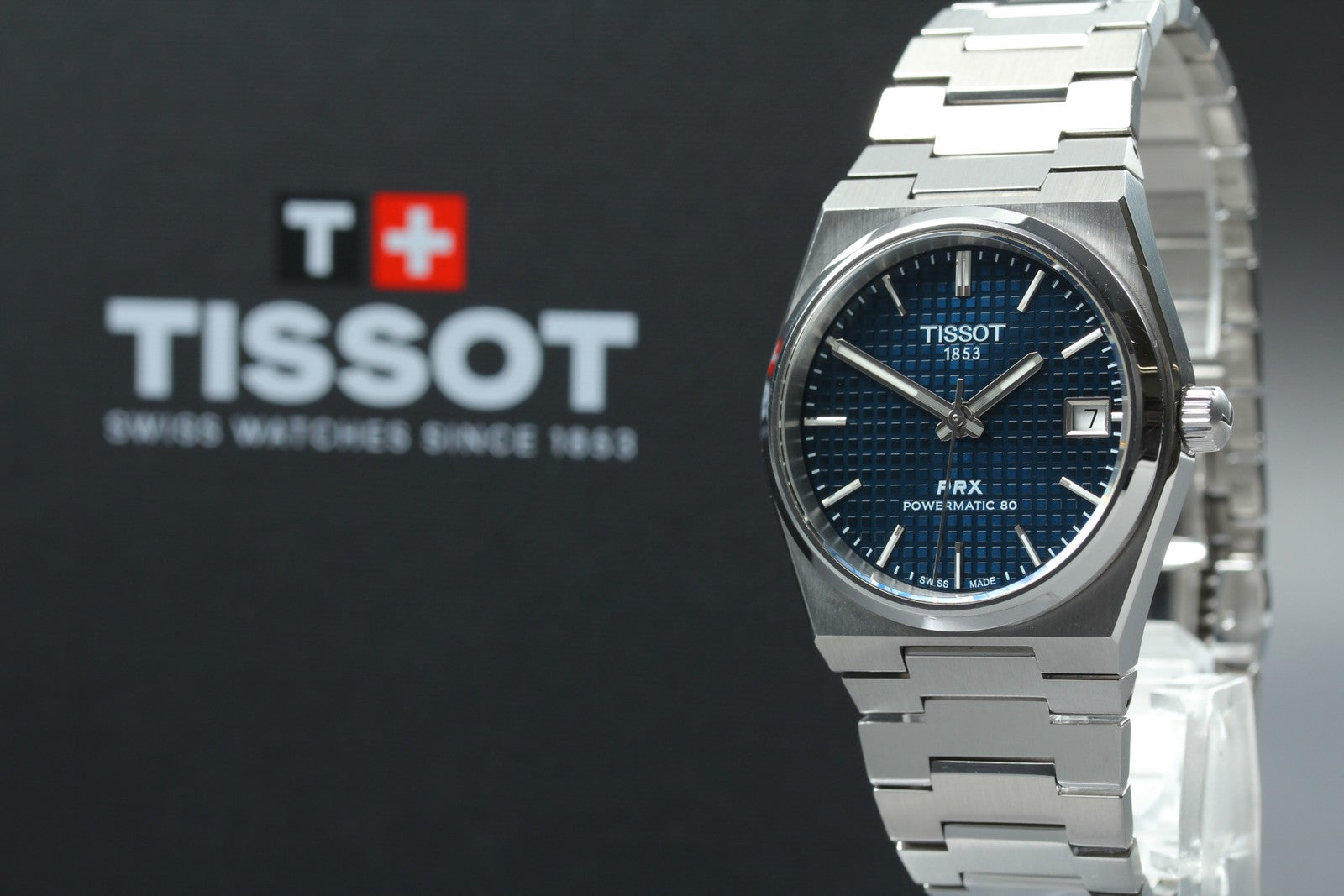 Tissot PRX Powermatic 80 T137207A Automatic Blue Dial Men's Watch 35mm JP JAPAN