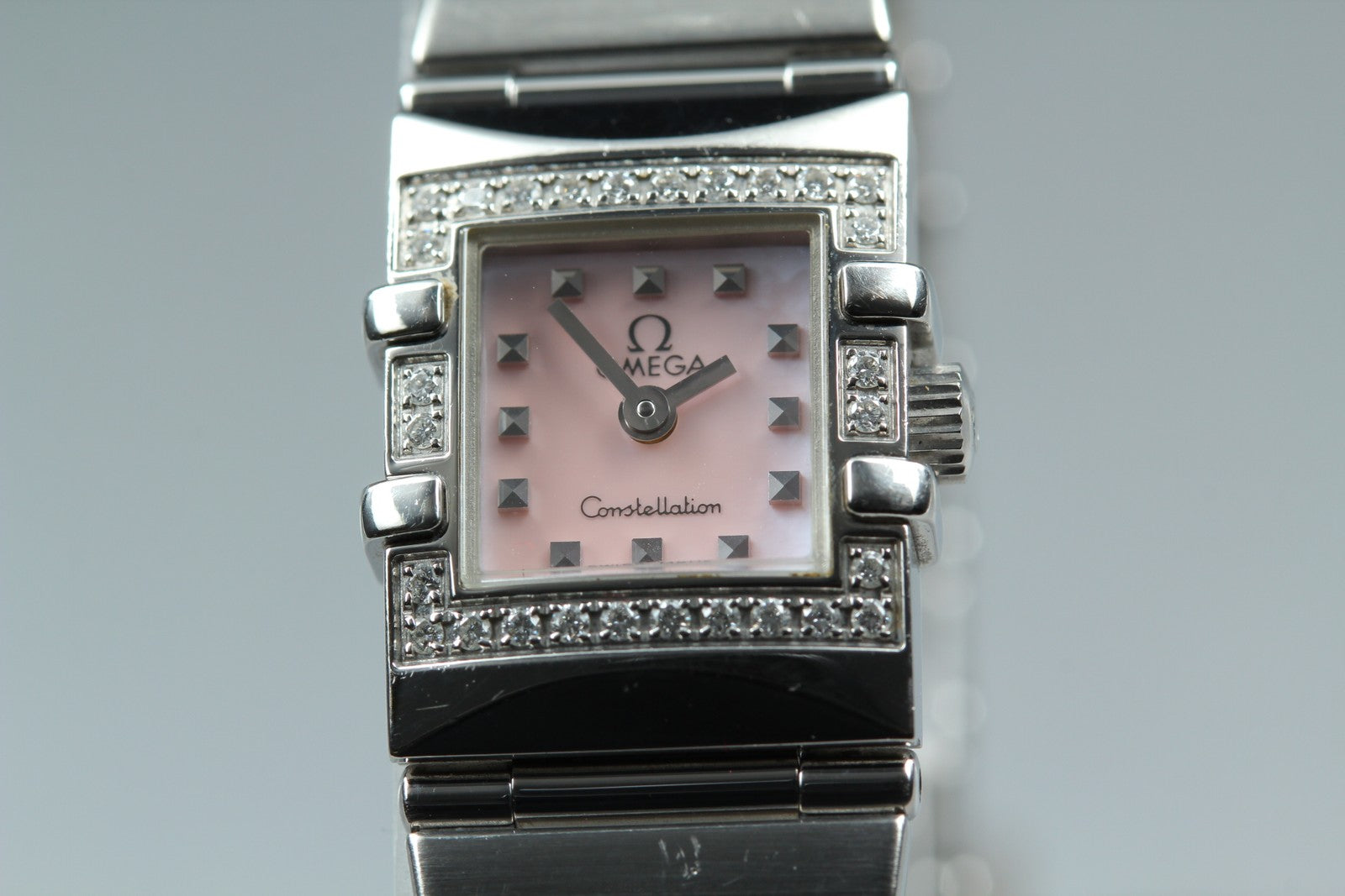 OMEGA Constellation Carré Quadra 1535.73 Quartz Women's Watch 15mm JAPAN Box