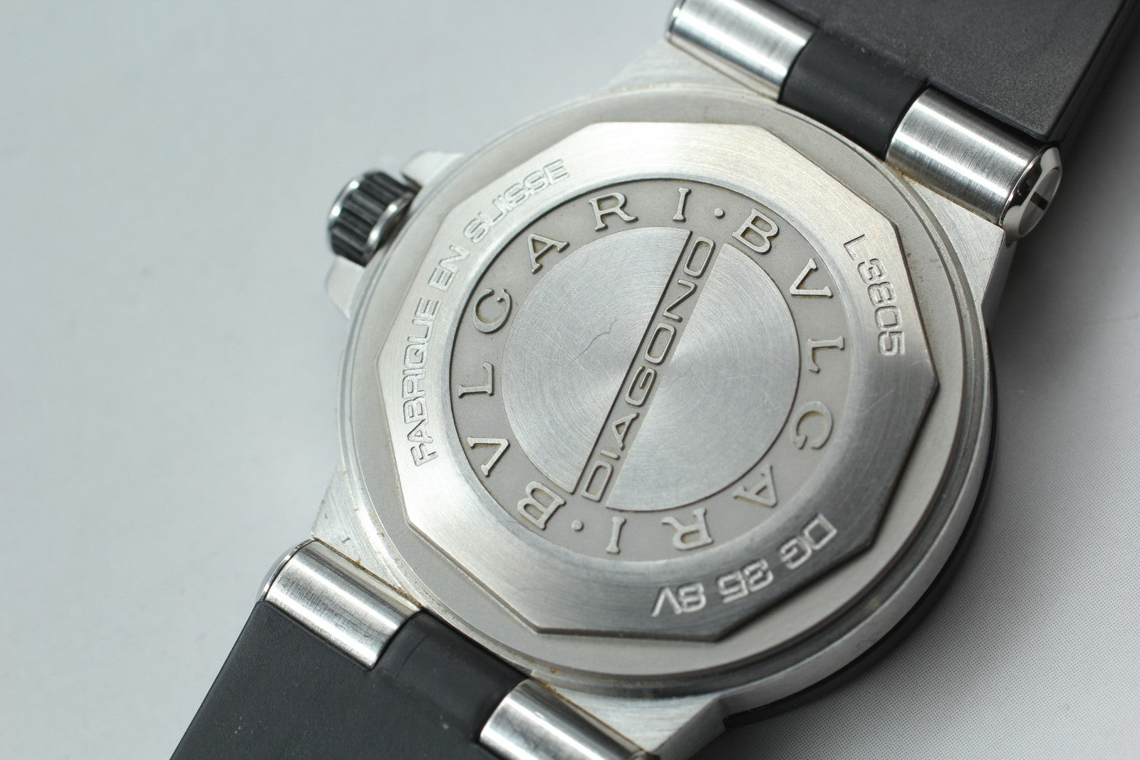 BVLGARI Diagono DG35SV Black Dial Automatic Men's Watch 36mm JAPAN