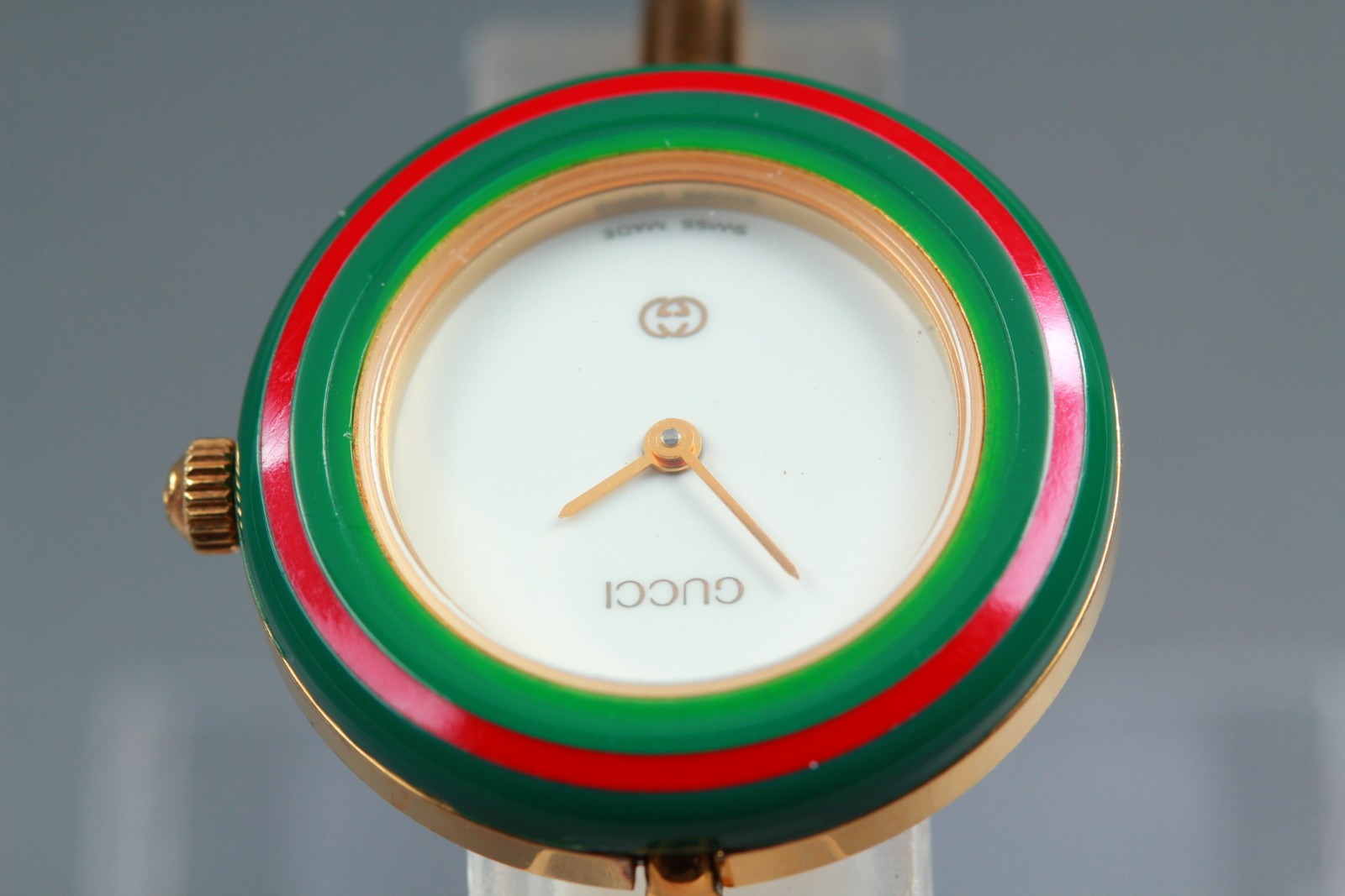 New Batt Gucci 11/12 Change Bezel 12 Colors Gold Quartz Women's Watch From JAPAN