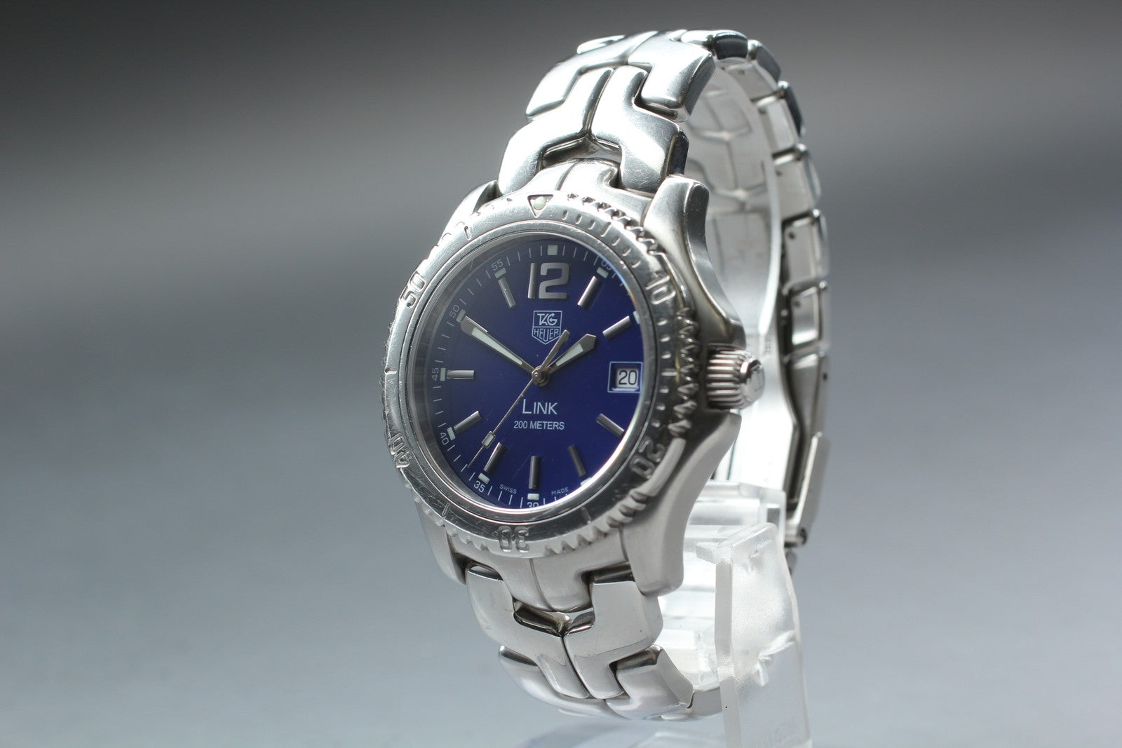 TAG Heuer LINK Professional WT1113-0 Blue Men's Watch Quartz 40mm JAPAN Box