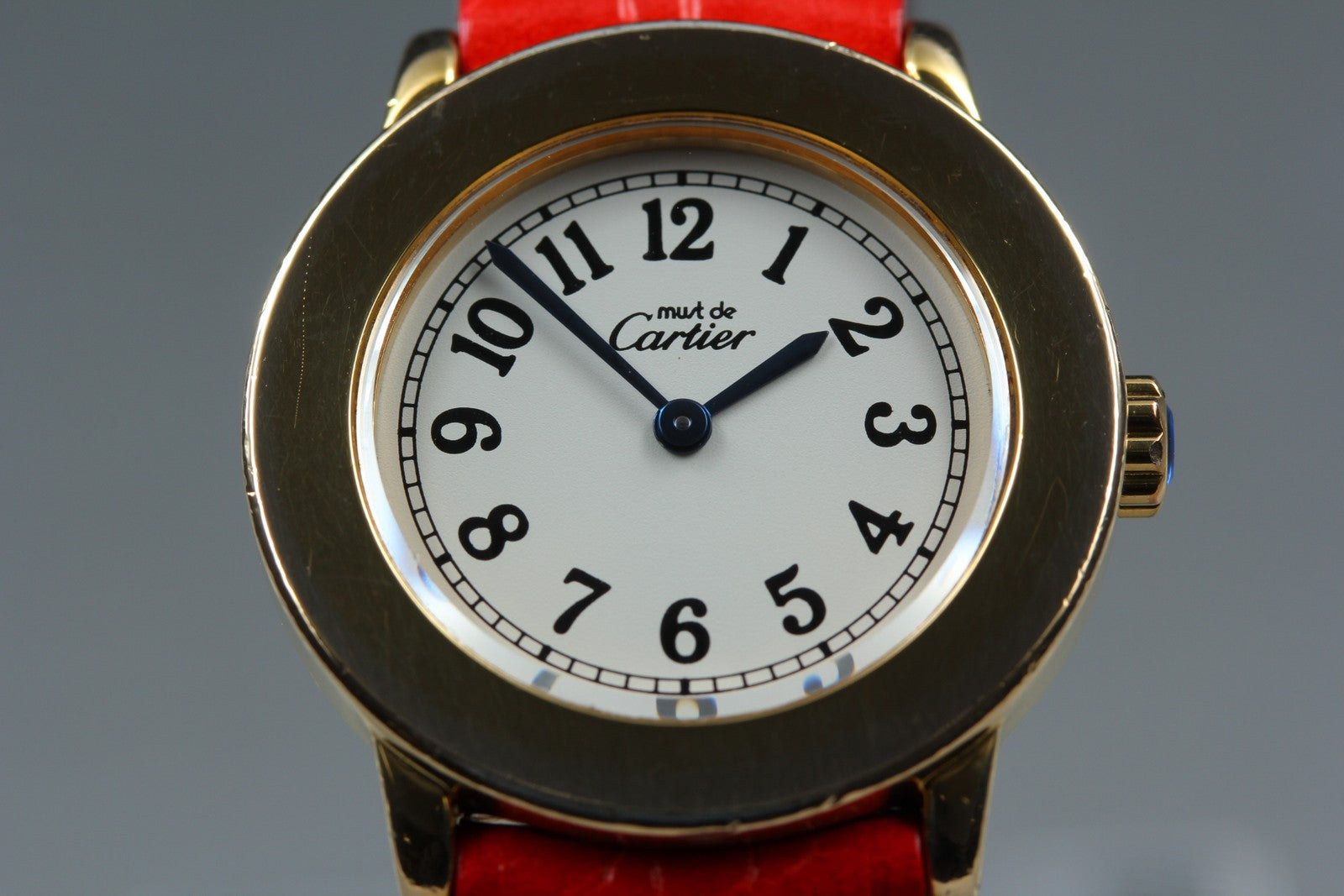 Vintage Cartier Must Ronde de Cartier 1801 Red Gold 27mm Women's Quartz Watch