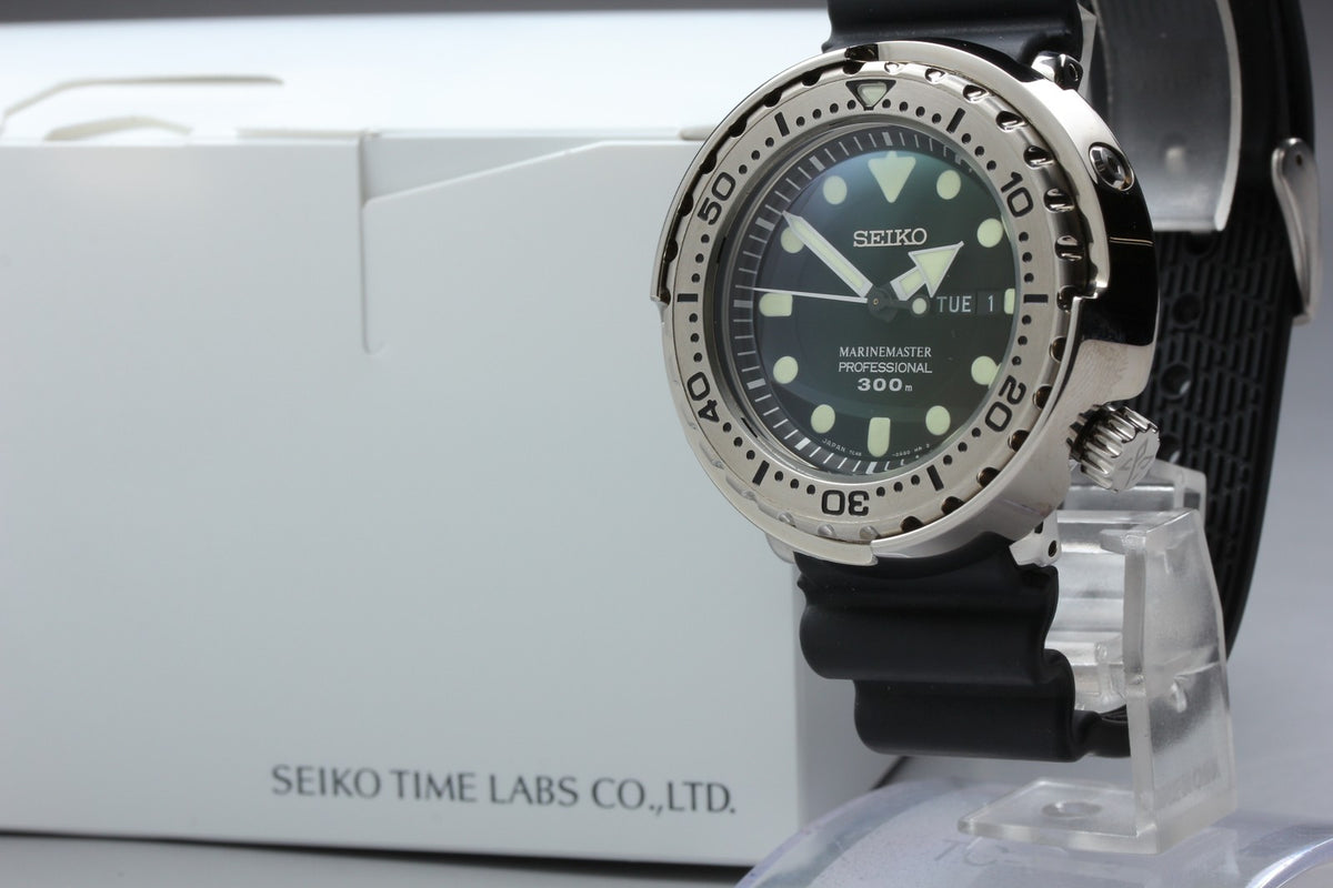 SEIKO Prospex MarineMaster 7C46-0AG0 SBBN033 Black Quartz Men's Watch JAPAN