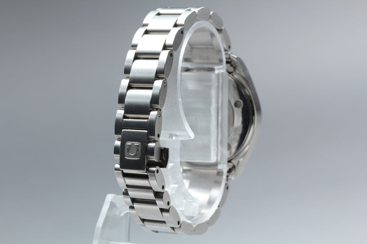 New Batt OMEGA Seamaster Aqua Terra 2577.30 Quartz Silver Women's Watch 29mm JP