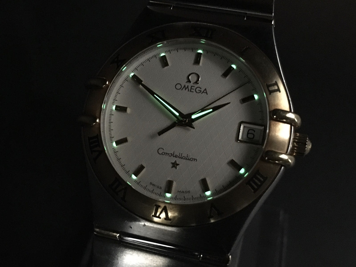New Batt Vintage OMEGA Constellation 1312.3 Quartz Men's Watch 33mm From JAPAN