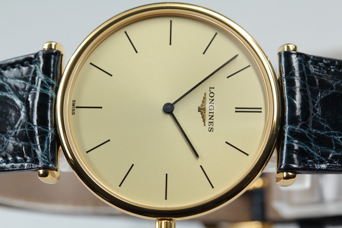 LONGINES La Grande Classique L4.635.2 Quartz Gold Women's Watch 33mm JAPAN Box