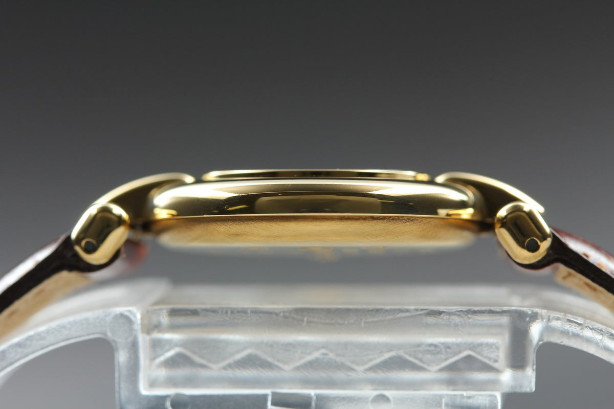 Cartier Must Colisee Vermeil 590002 Brown Gold Women's Quartz Watch Vintage