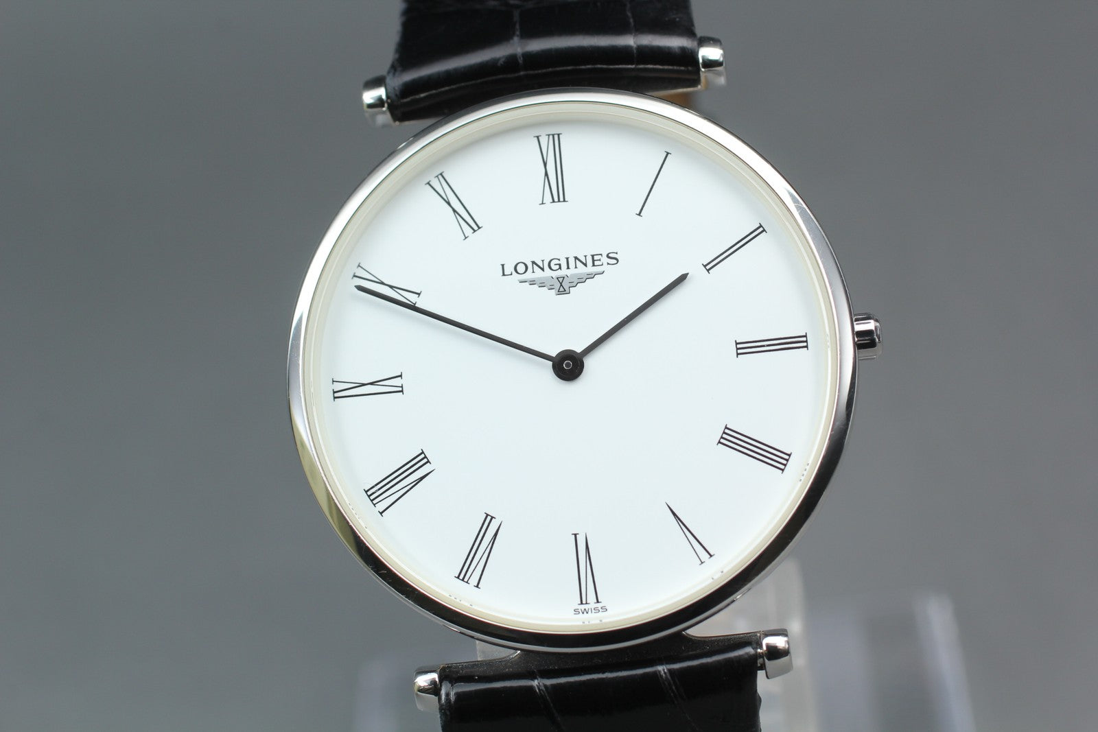 New Batt LONGINES Grand Classic L4.755.4 Quartz White Men's Watch 36mm Exc+5*Box