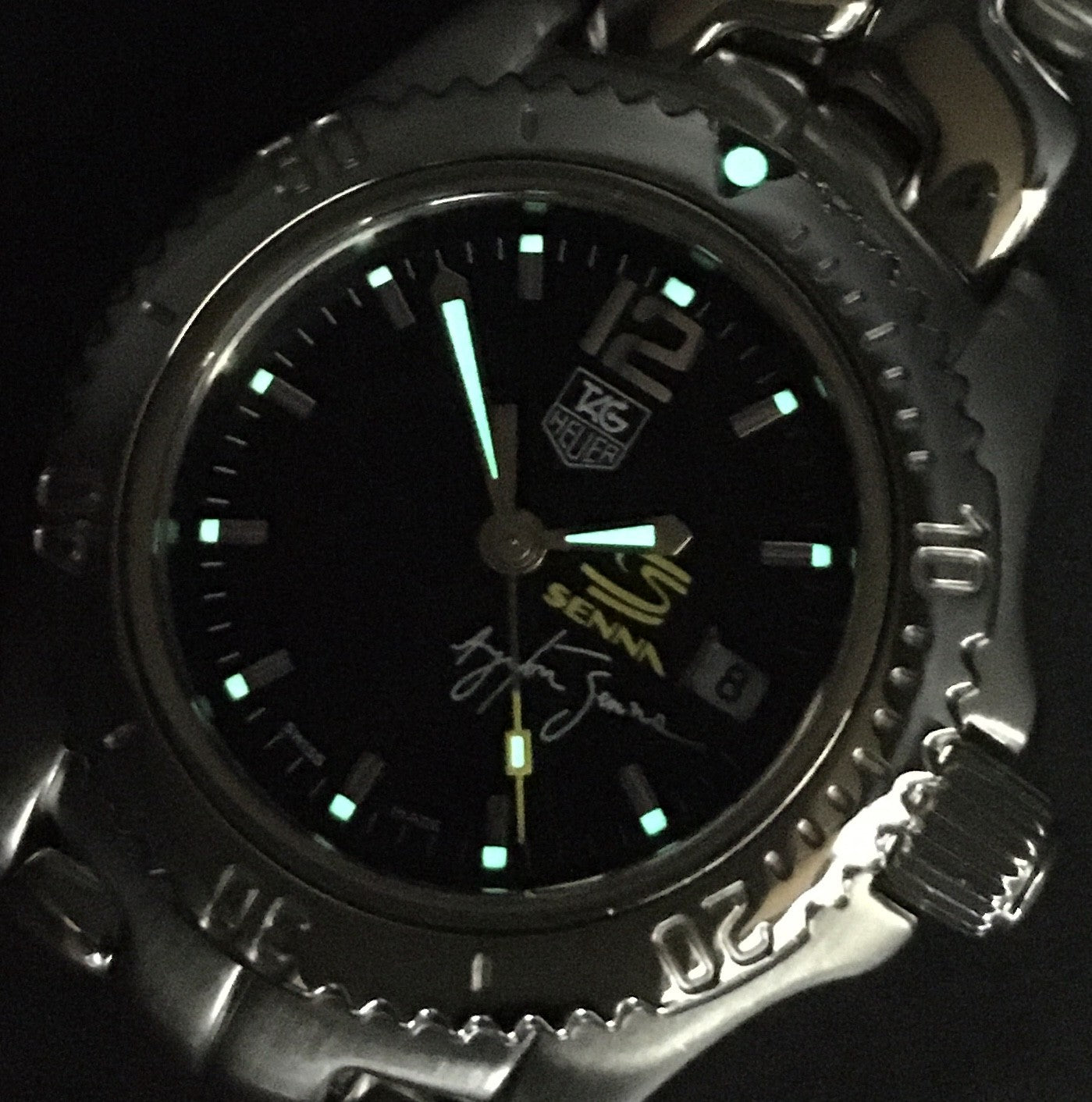 TAG HEUER Link WT141N Quartz Black Dial Women's Watch 26mm From JAPAN Box