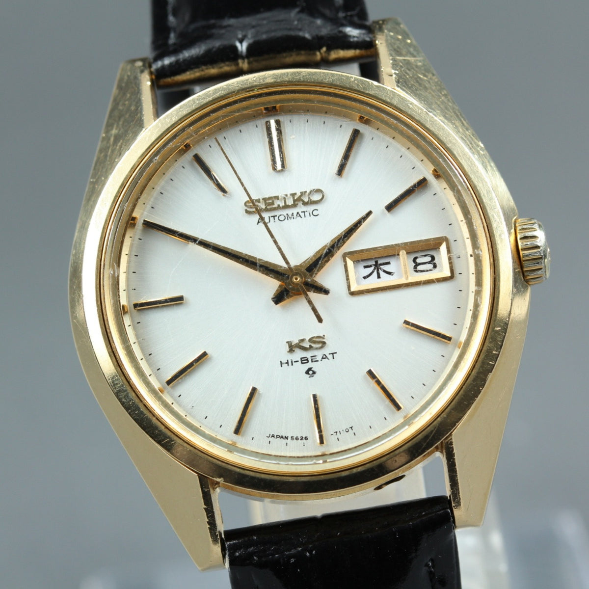 Vintage SEIKO King Seiko KS 5626-7110 Automatic Day/Date Men's Watch 37mm JAPAN