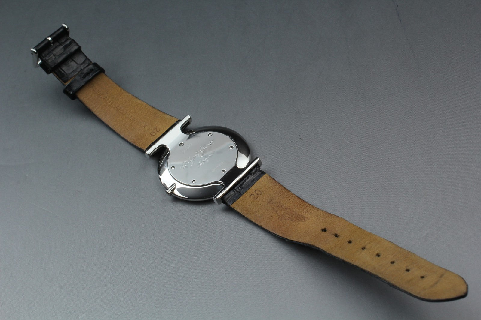 New Batt LONGINES Grand Classic L4.755.4 Quartz White Men's Watch 36mm Exc+5*Box