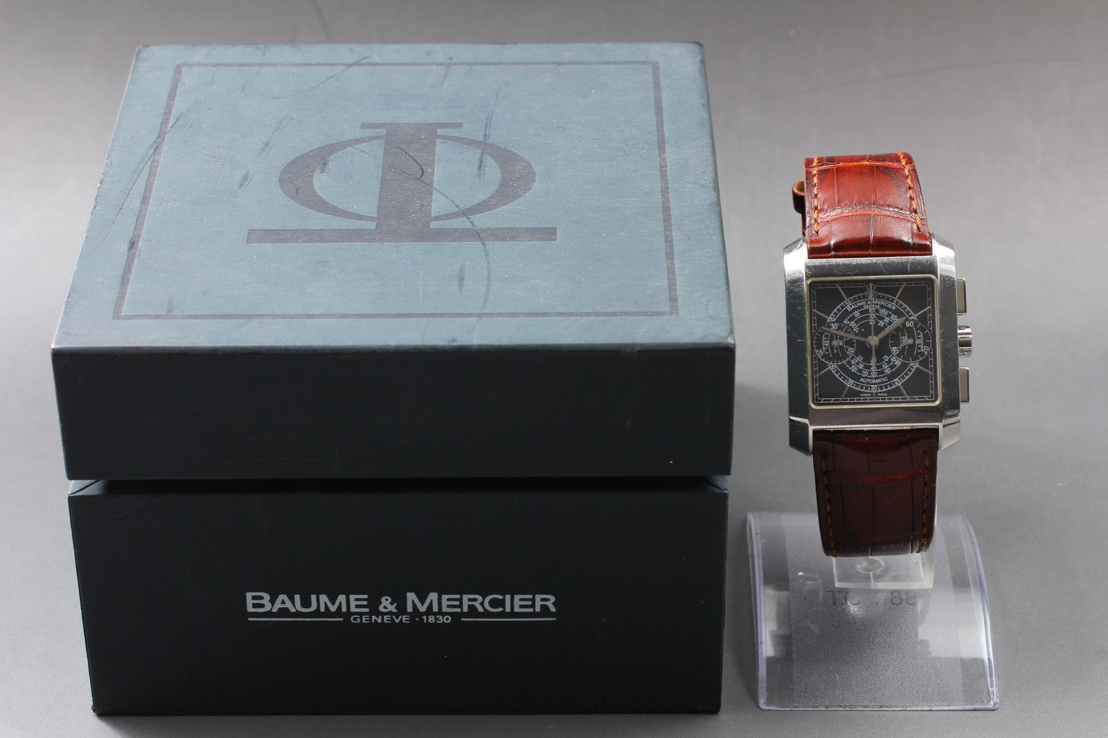 BAUME&MERCIER Hampton 65530 Automatic Black Dial Men's Watch 34mm JAPAN Box