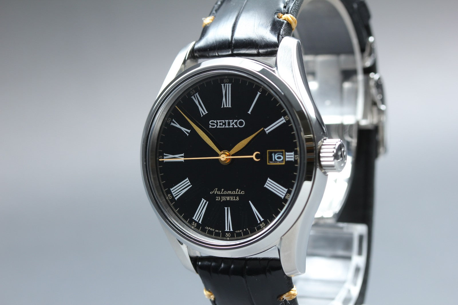 SEIKO Presage 6R15-03E0 SARX029 Automatic Black Date Men's Watch 40mm N MINT*Box