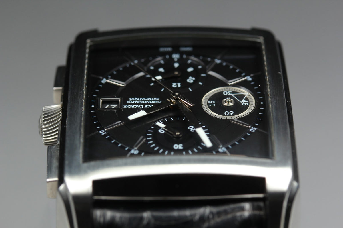 Maurice Lacroix Chronograph PT6197-SS001-330 Automatic Men's Watch 37mm JP Box
