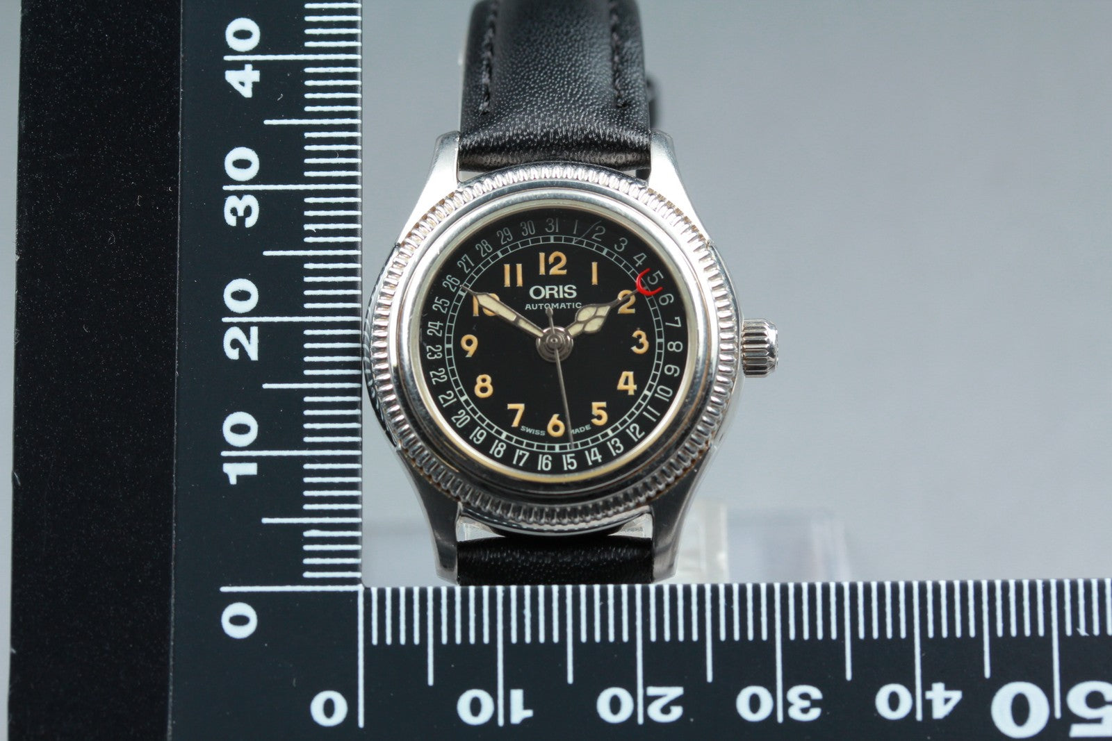 ORIS Pointer Date 7472 Black Dial Automatic Date Women's Watch 28mm JAPAN Exc+5