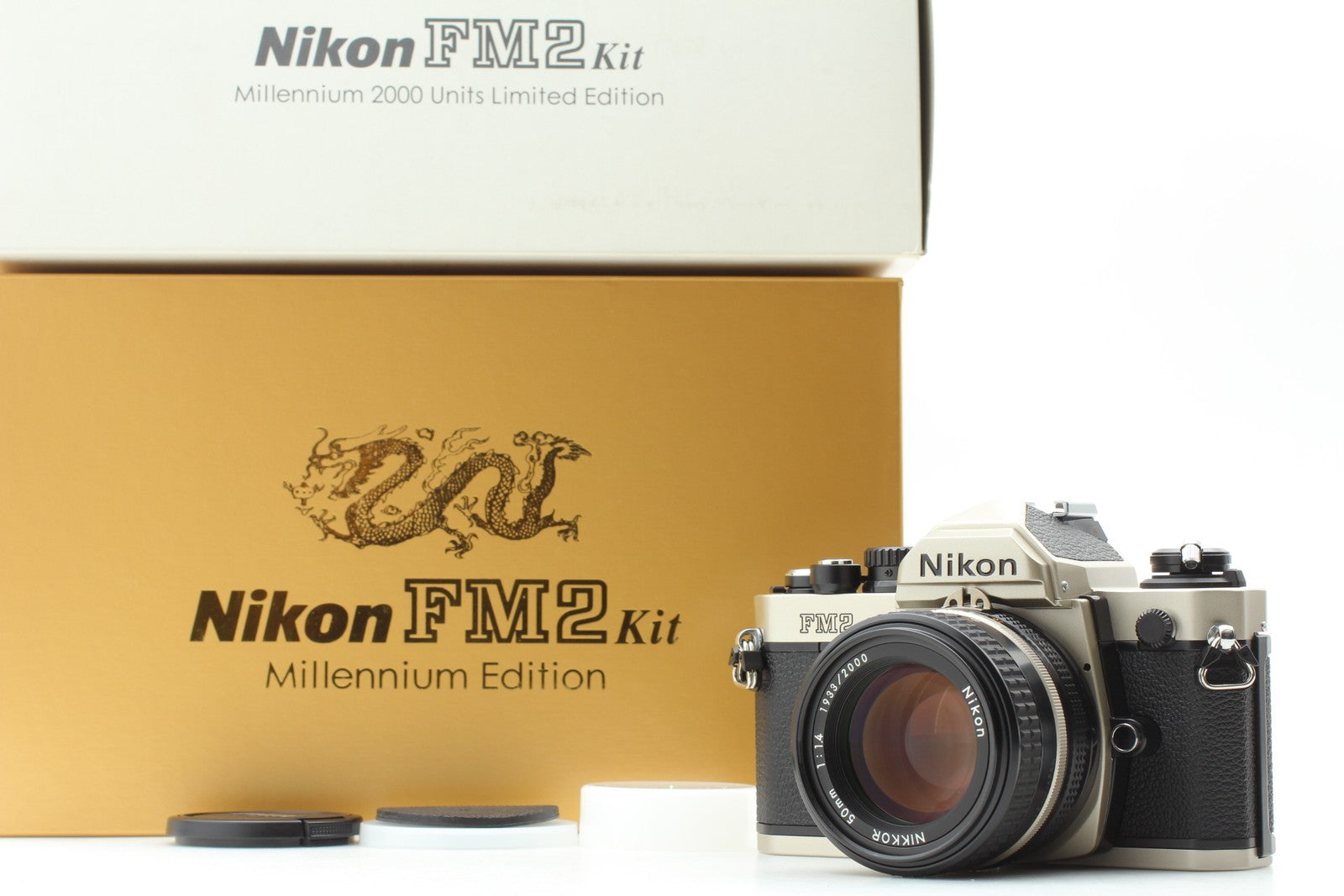 Top Mint Nikon FM2 Kit 2000 Year Dragon Millennium Edition 50mm f1.4 Lens JAPAN