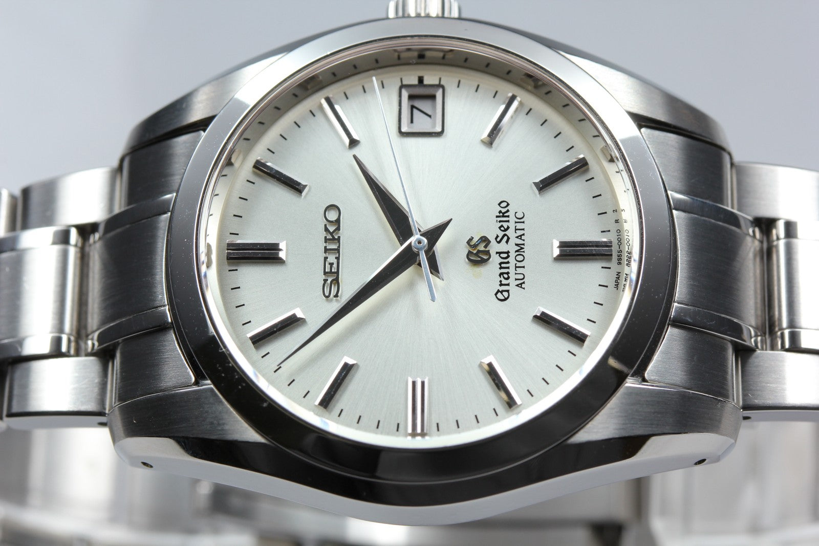 SEIKO Grand Seiko SBGR001 9S55-0010 Silver Automatic Date Men's Watch 36mm JAPAN