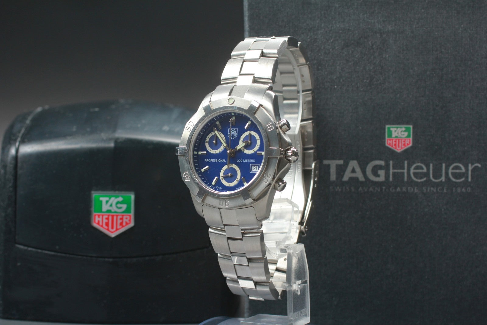 Exc+5*Box TAG HEUER TAG Heuer 2000 Exclusive CN111G Blue Quartz Men's Watch 40mm