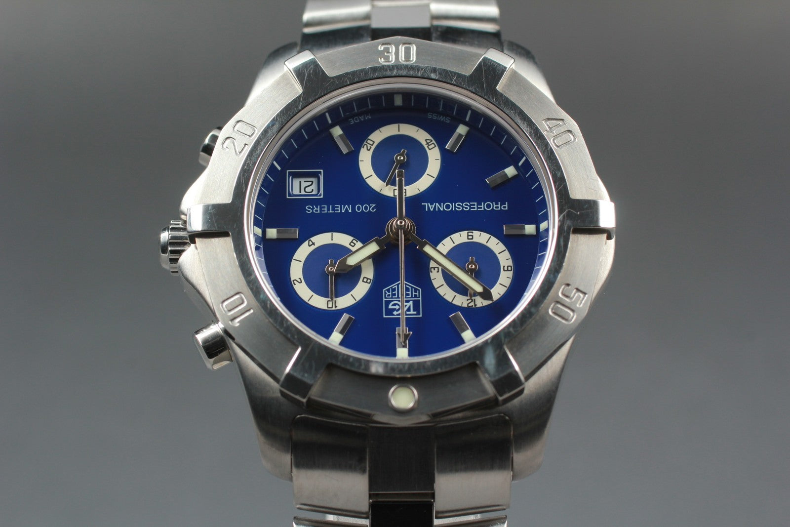 Exc+5*Box TAG HEUER TAG Heuer 2000 Exclusive CN111G Blue Quartz Men's Watch 40mm