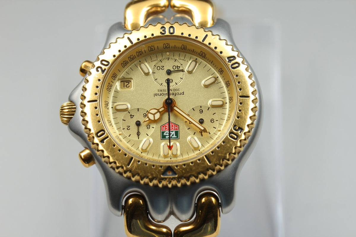 TAG HEUER S/el Professional 200 Chronograph S35.406 Quartz Men's Watch 38mm JP
