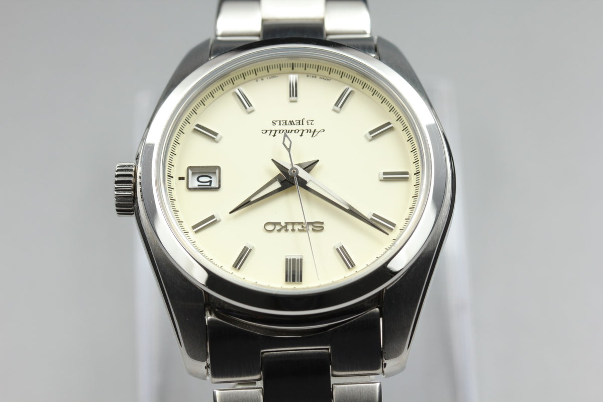SEIKO Mechanical 6R15-00C1 Automatic White Dial Date Men's Watch 37mm From JAPAN